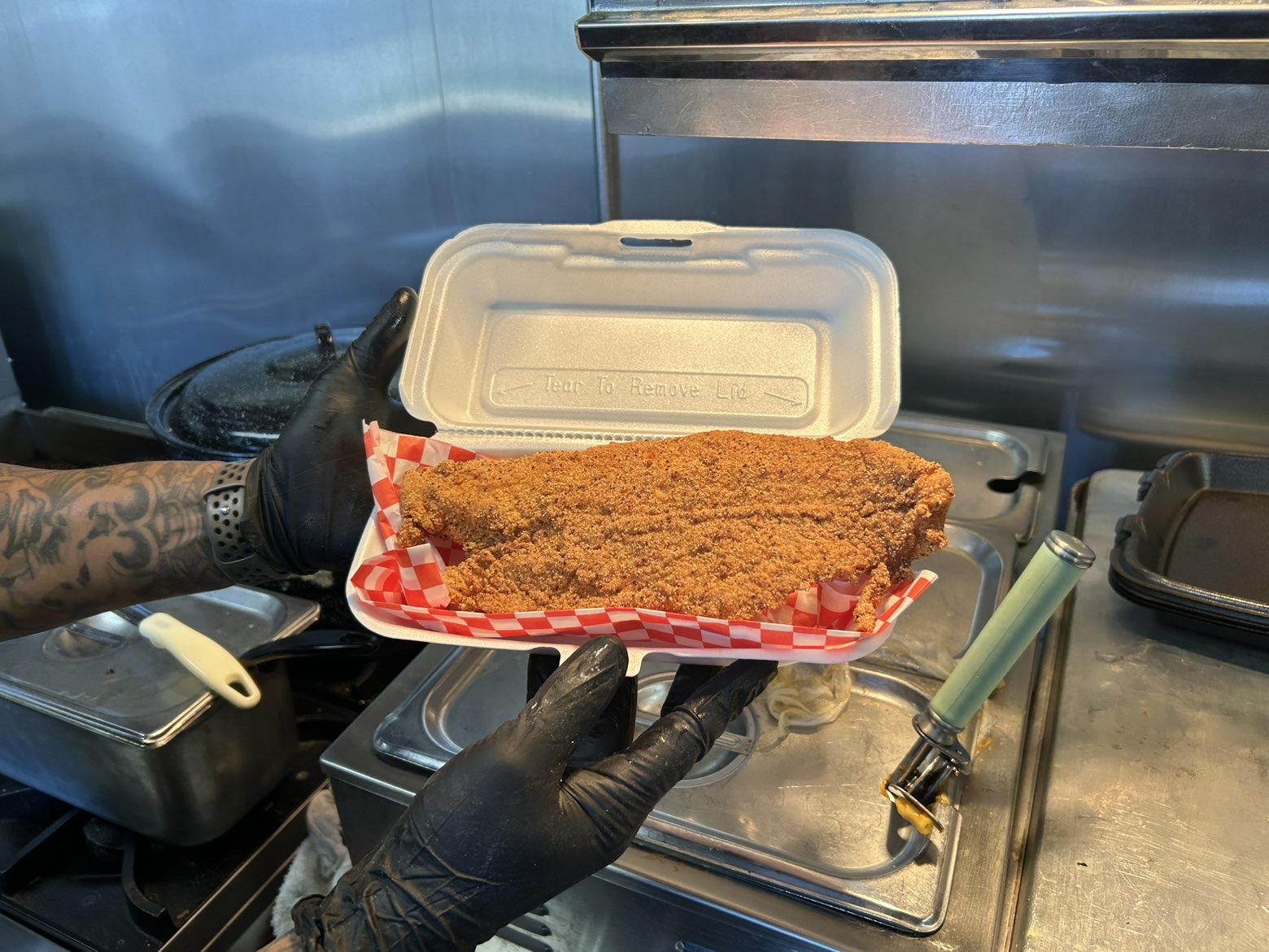 Fried catfish basket